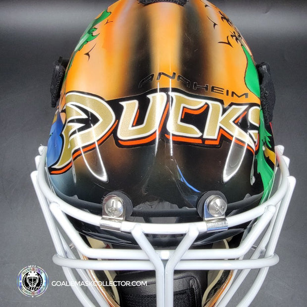 Ilya Bryzgalov Goalie Mask Unsigned 2007 Anaheim STANLEY CUP Year Tribute