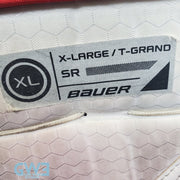 Jake Oettinger Game Worn Used Goalie Pads & Glove Set 2018-19 Boston University BU Last Season AS-03151