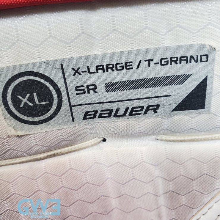 Jake Oettinger Game Worn Used Goalie Pads & Glove Set 2018-19 Boston University BU Last Season AS-03151