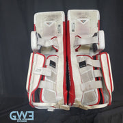 Jake Oettinger Game Worn Used Goalie Pads & Glove Set 2018-19 Boston University BU Last Season AS-03151