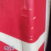 Jake Oettinger Game Worn Used Goalie Pads & Glove Set 2018-19 Boston University BU Last Season AS-03151