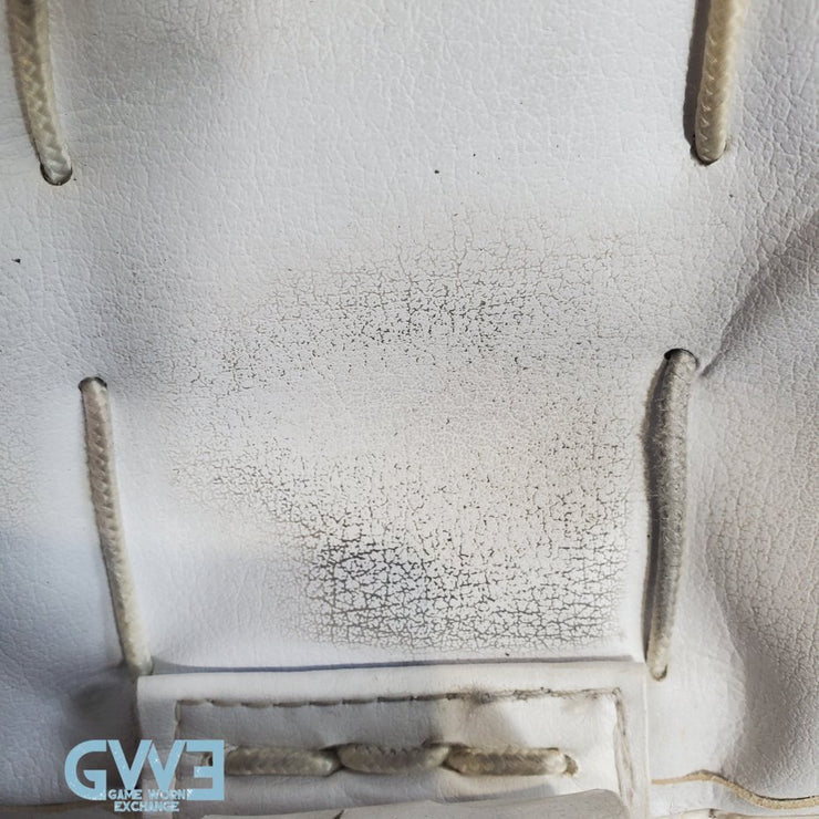 Jake Oettinger Game Worn Used Goalie Pads & Glove Set 2018-19 Boston University BU Last Season AS-03151