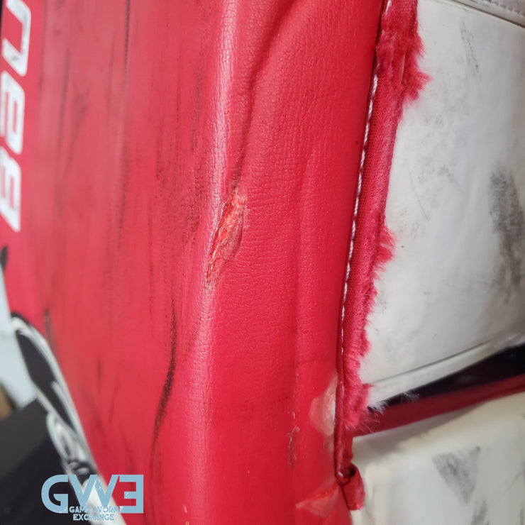Jake Oettinger Game Worn Used Goalie Pads & Glove Set 2018-19 Boston University BU Last Season AS-03151