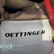 Jake Oettinger Game Worn Used Goalie Pads & Glove Set 2018-19 Boston University BU Last Season AS-03151