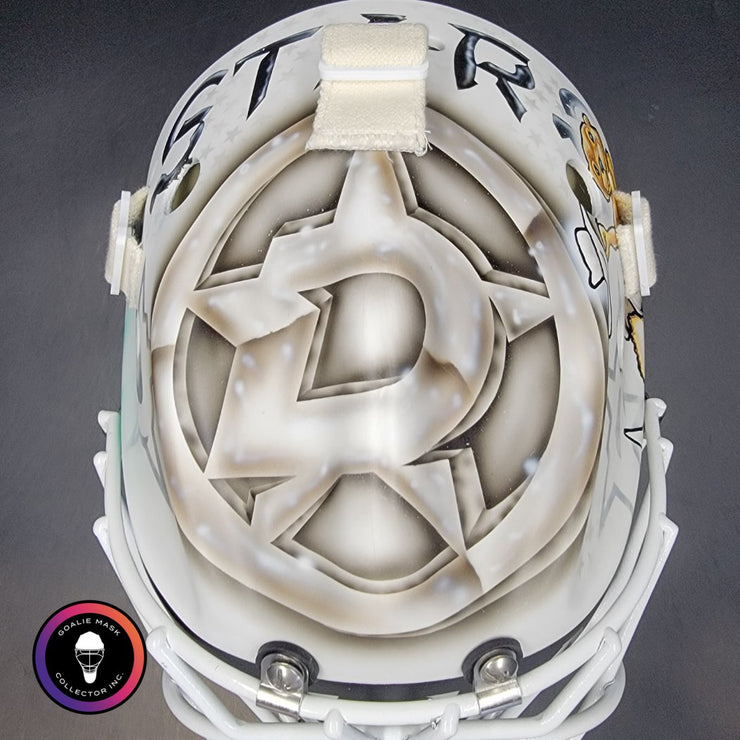 Jake Oettinger Goalie Mask Unsigned 2025 Dallas Playoffs Tribute