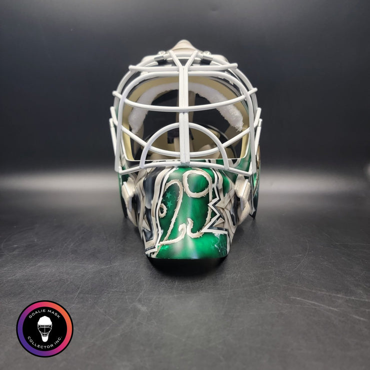 Jake Oettinger Goalie Mask Unsigned 2025 Dallas Playoffs Tribute