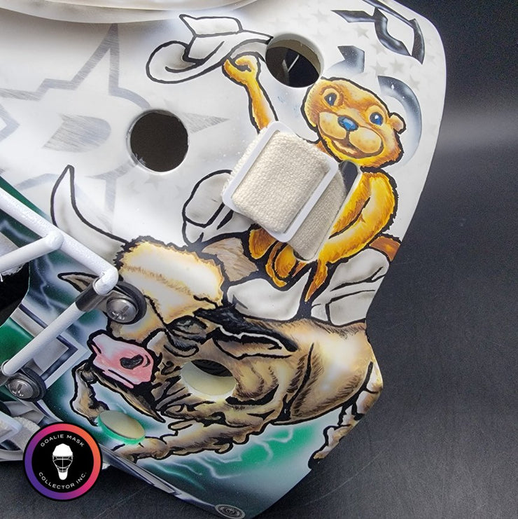 Jake Oettinger Goalie Mask Unsigned 2025 Dallas Playoffs Tribute