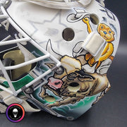Jake Oettinger Goalie Mask Unsigned 2025 Dallas Playoffs Tribute