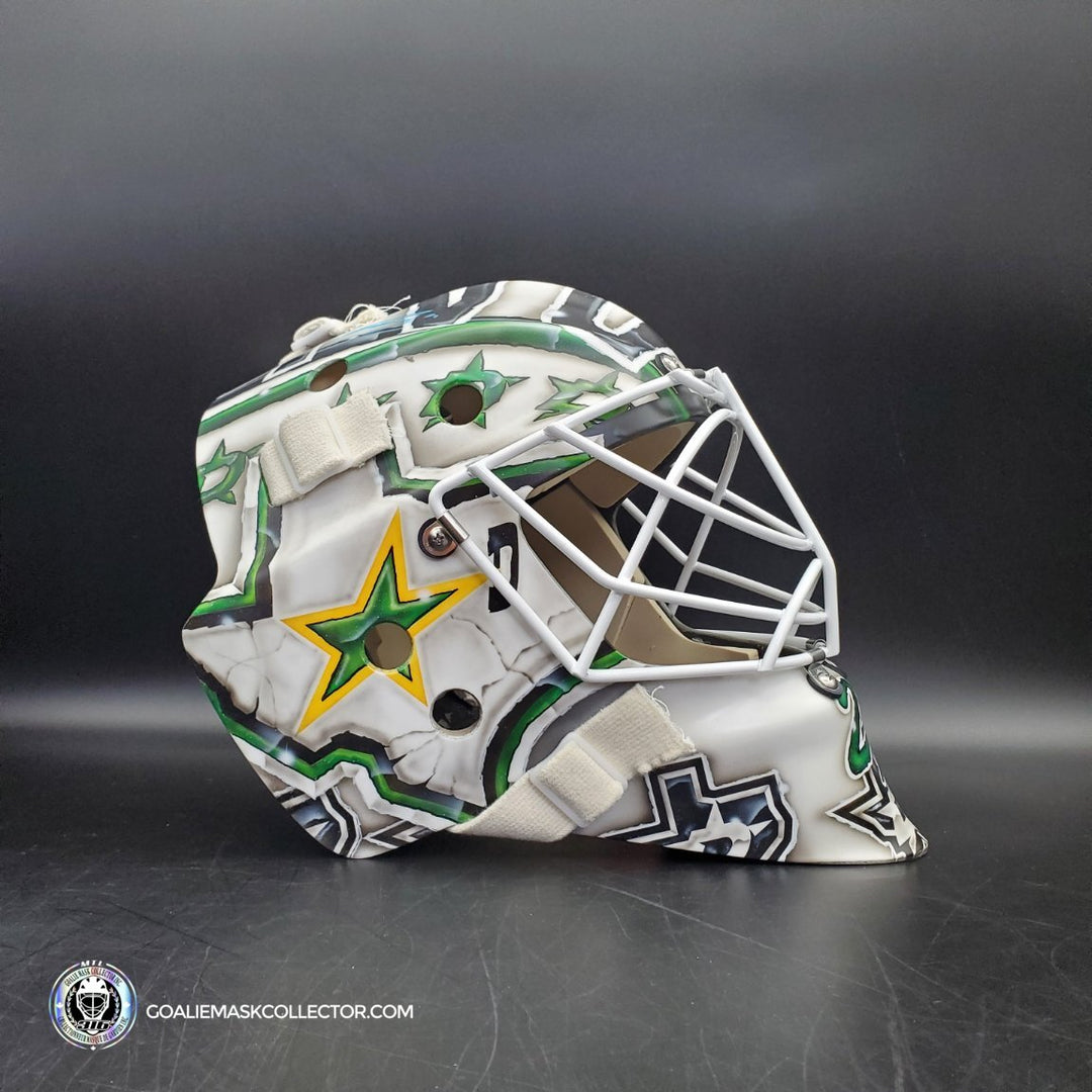 Jake Oettinger Unsigned Goalie Mask 2023 Dallas Tribute
