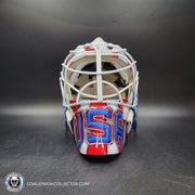 Jake Oettinger Signed Goalie Mask 2025 4 Nations Team USA Signature Edition Autographed