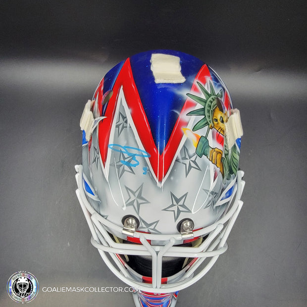 Jake Oettinger Signed Goalie Mask 2025 4 Nations Team USA Signature Edition Autographed