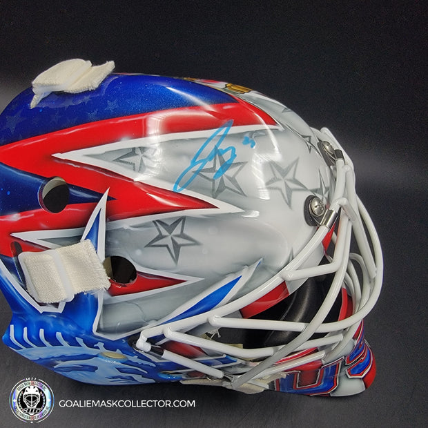 Jake Oettinger Signed Goalie Mask 2025 4 Nations Team USA Signature Edition Autographed
