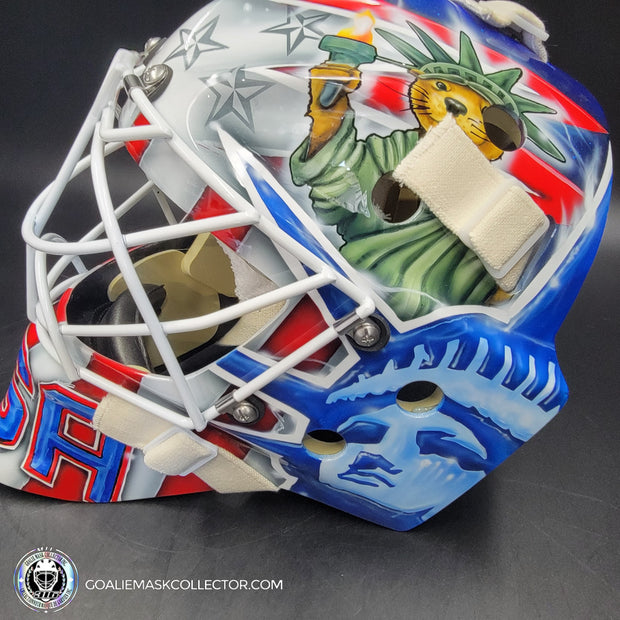 Jake Oettinger Signed Goalie Mask 2025 4 Nations Team USA Signature Edition Autographed