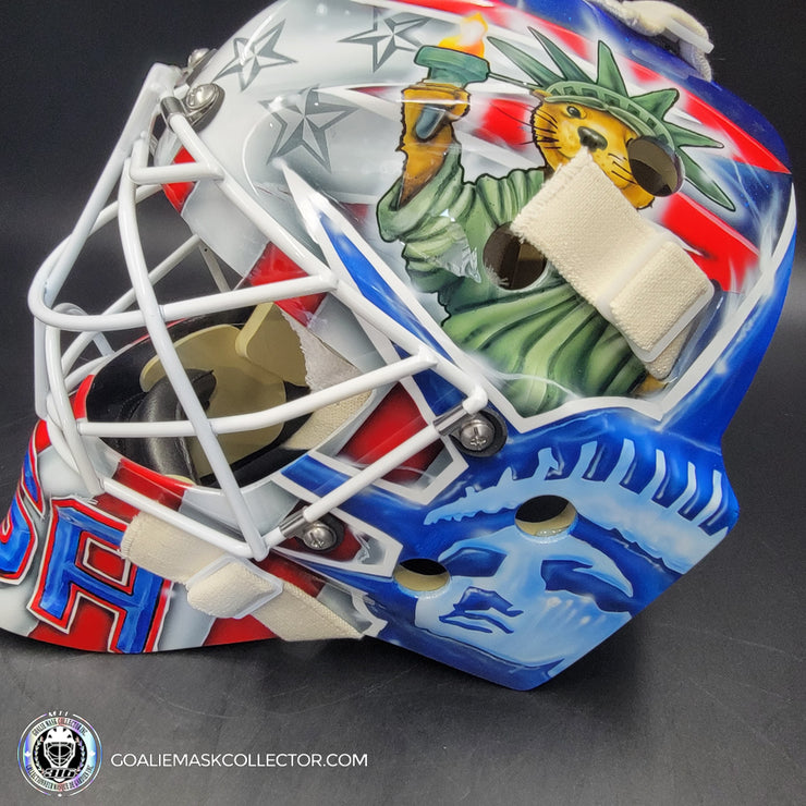 Jake Oettinger Signed Goalie Mask 2025 4 Nations Team USA Signature Edition Autographed