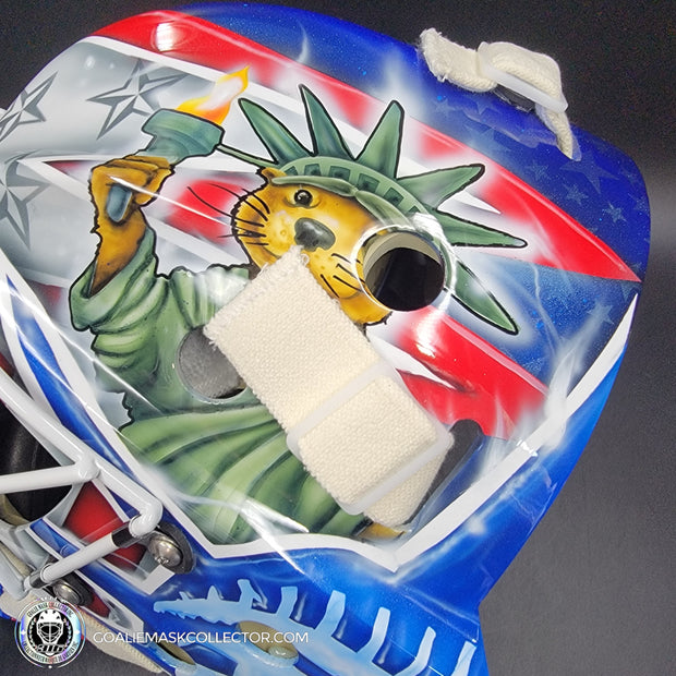 Jake Oettinger Signed Goalie Mask 2025 4 Nations Team USA Signature Edition Autographed