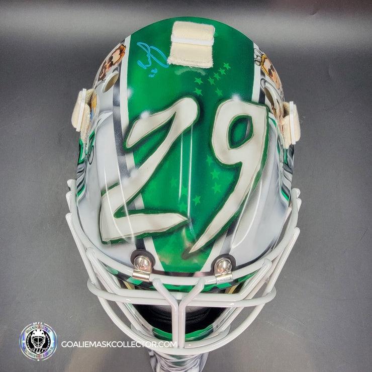 Jake Oettinger Signed Goalie Mask 2025 Dallas Signature Edition Autographed Tribute