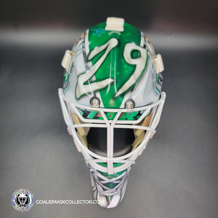 Jake Oettinger Signed Goalie Mask 2025 Dallas Signature Edition Autographed Tribute