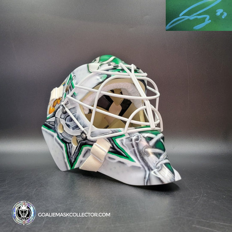 Jake Oettinger Signed Goalie Mask 2025 Dallas Signature Edition Autographed Tribute