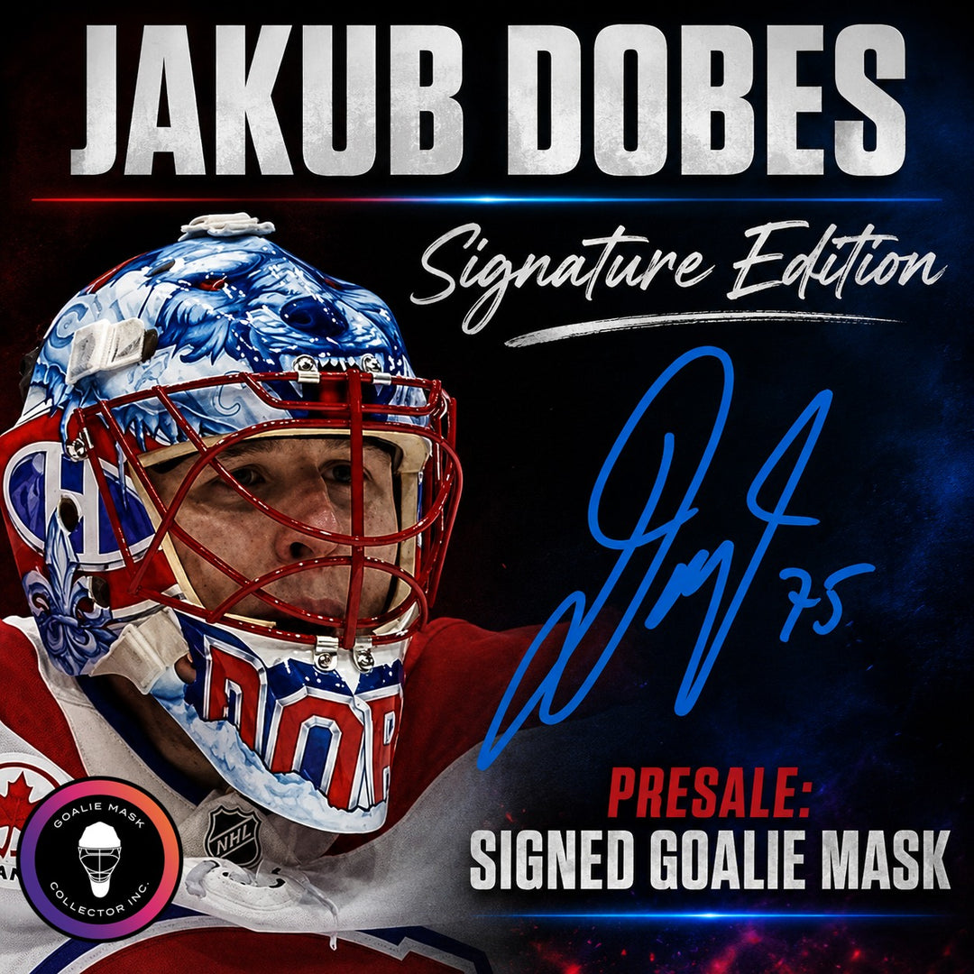Jacob Dobes Signed Goalie Mask Tribute Signature Edition Autographed- COMPLETED!