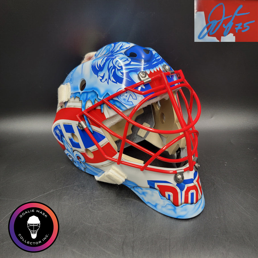 Jakub Dobes Signed Goalie Mask 2026 Montreal "Mad Wolf" Signature Edition Autographed