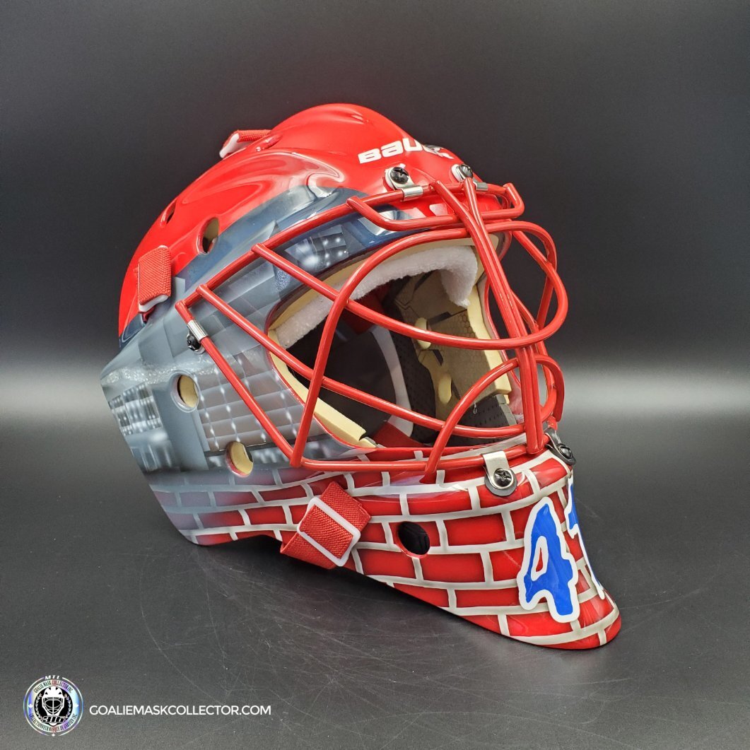 Jaroslav Halak Unsigned Goalie Mask 2010 Montreal Tribute (Custom Touches on Bauer Shell)