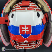 Jaroslav Halak Unsigned Goalie Mask 2010 Montreal Tribute (Custom Touches on Bauer Shell)