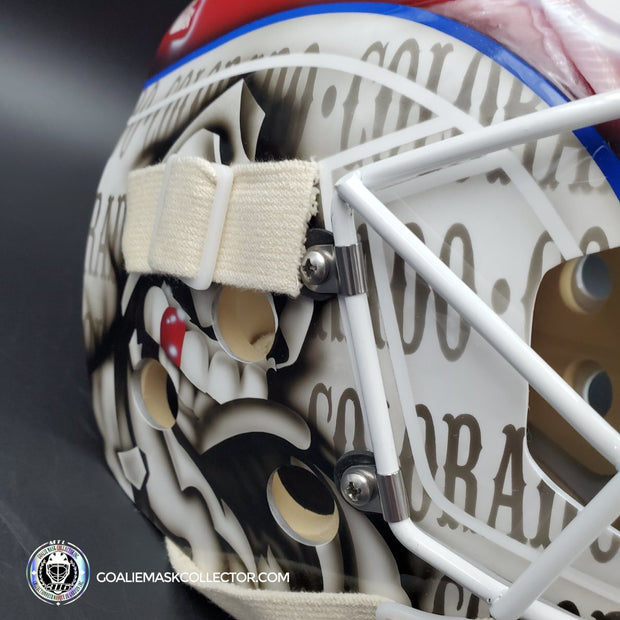 Jean-Sebastien Giguere Goalie Mask Unsigned Colorado Tribute