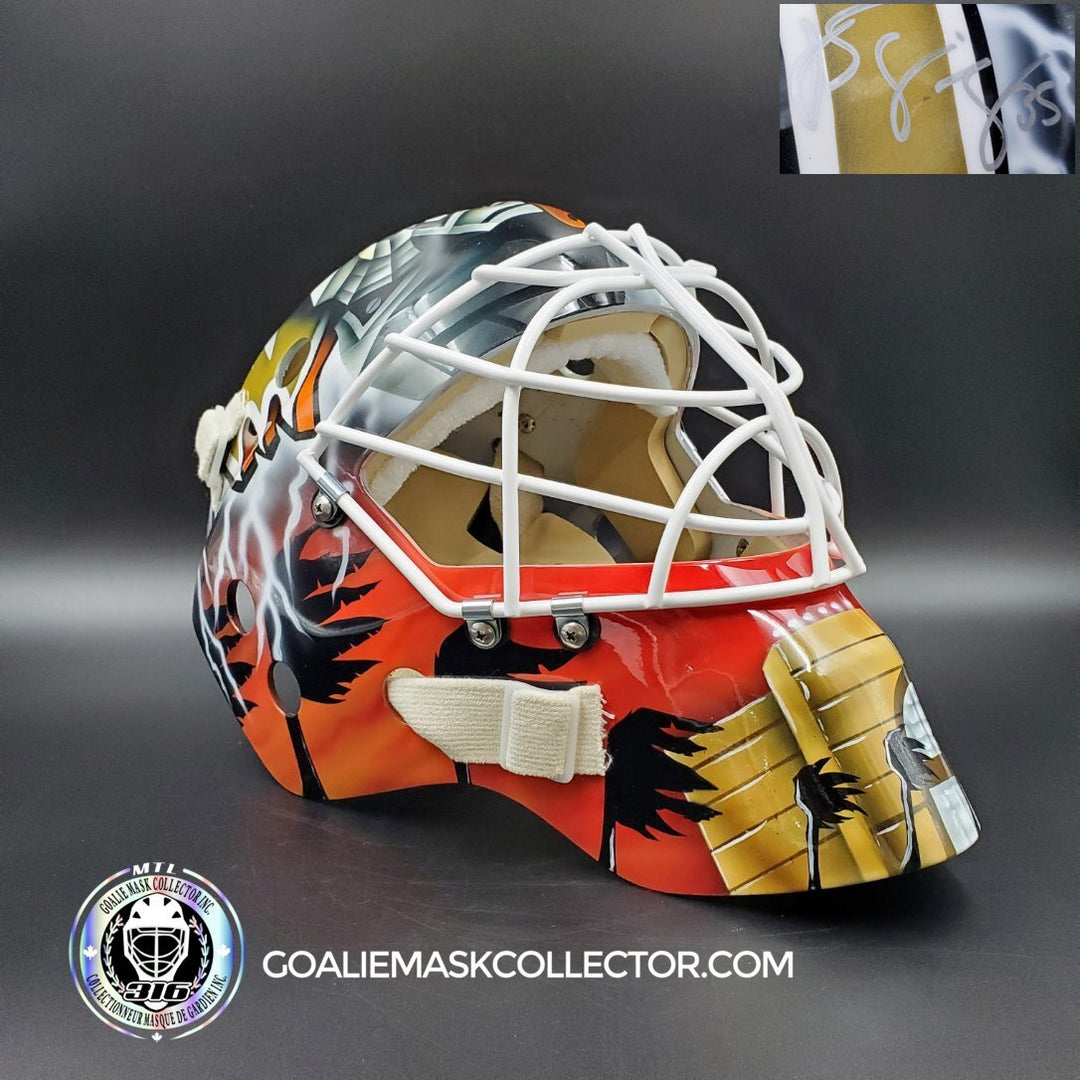 Jean Sebastien Giguere Signed Goalie Mask Anaheim 2007 Cup Year Signature Edition. Goalie Mask Collector.