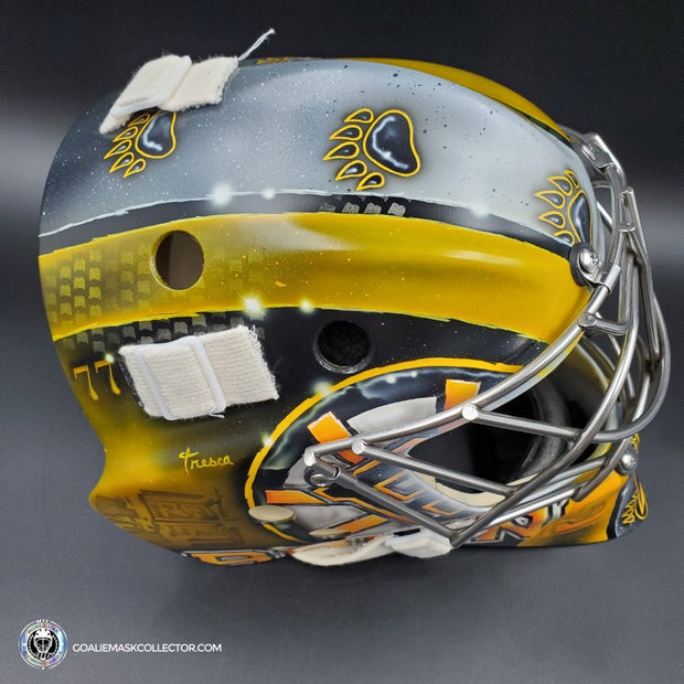 Jeremy Swayman Signed Goalie Mask 2023 Boston Tribute Signature Edition Autographed