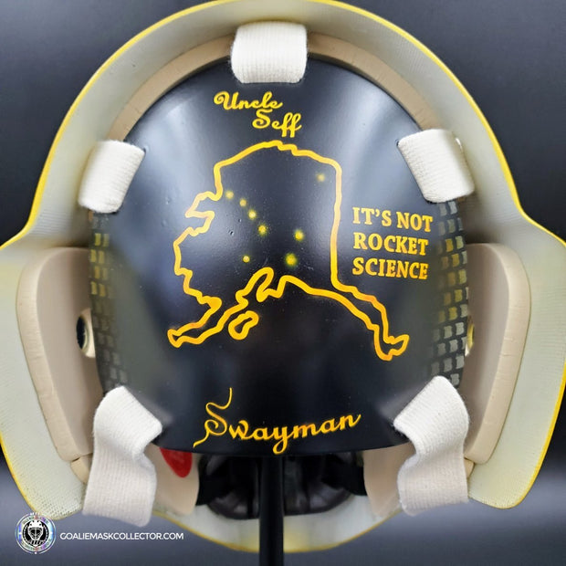Jeremy Swayman Signed Goalie Mask 2023 Boston Tribute Signature Edition Autographed