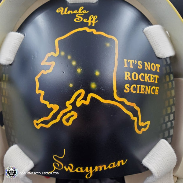 Jeremy Swayman Signed Goalie Mask 2023 Boston Tribute Signature Edition Autographed