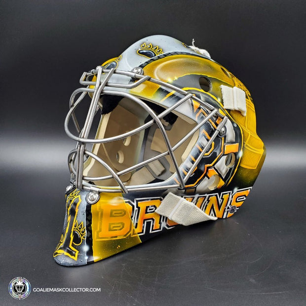 Jeremy Swayman Signed Goalie Mask 2023 Boston Tribute Signature Edition Autographed