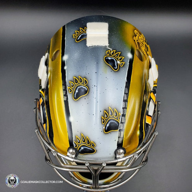 Jeremy Swayman Signed Goalie Mask 2023 Boston Tribute Signature Edition Autographed