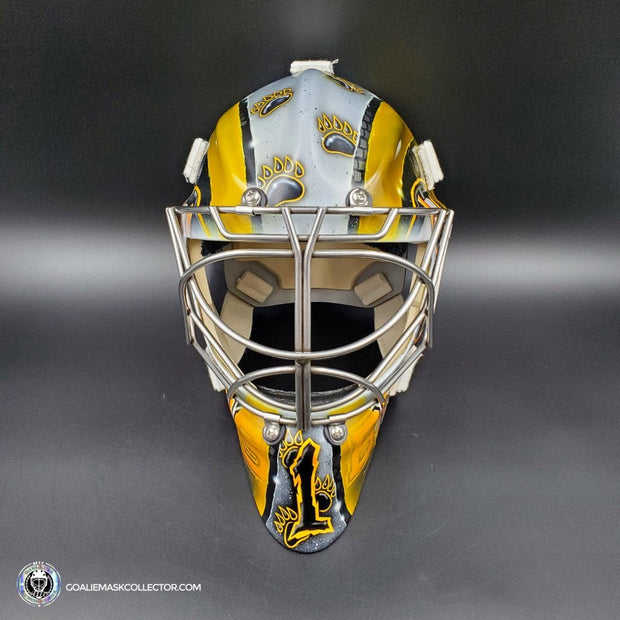 Jeremy Swayman Signed Goalie Mask 2023 Boston Tribute Signature Edition Autographed