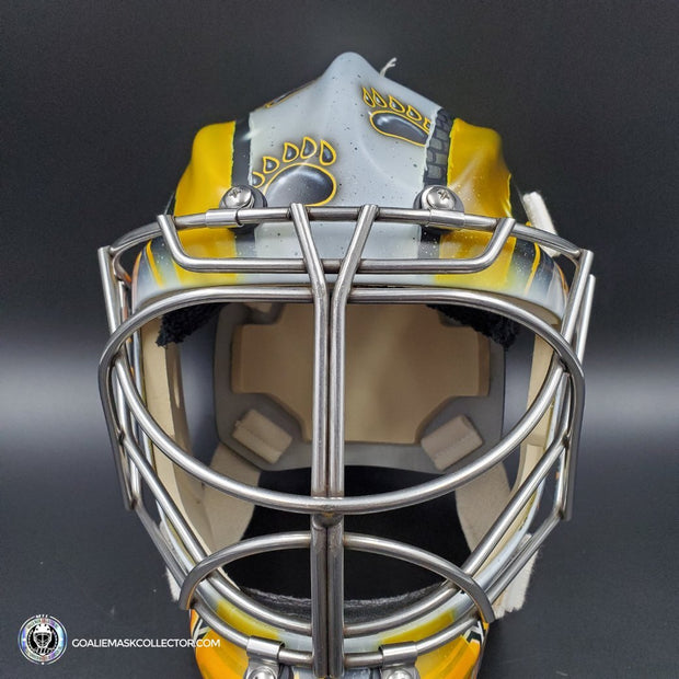 Jeremy Swayman Signed Goalie Mask 2023 Boston Tribute Signature Edition Autographed