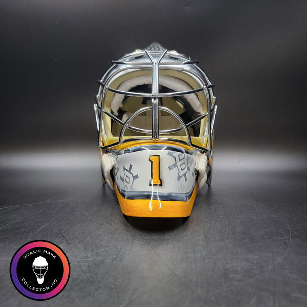 Jeremy Swayman Signed Goalie Mask 2025-26 Boston Tribute Signature Edition Autographed