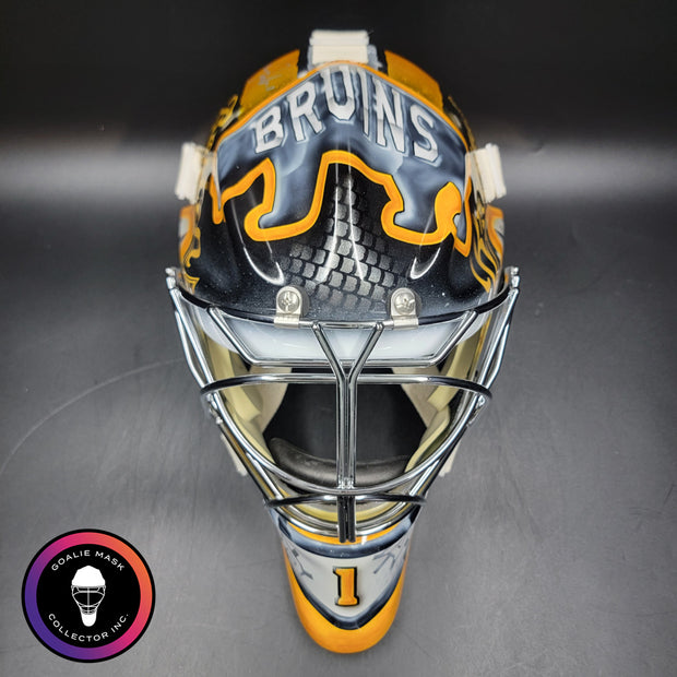 Jeremy Swayman Signed Goalie Mask 2025-26 Boston Tribute Signature Edition Autographed