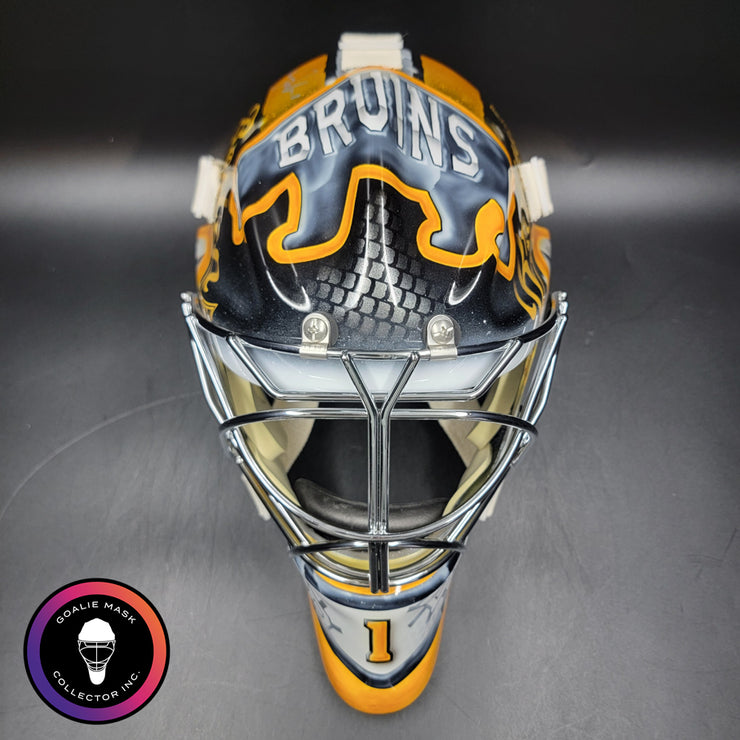 Jeremy Swayman Signed Goalie Mask 2025-26 Boston Tribute Signature Edition Autographed