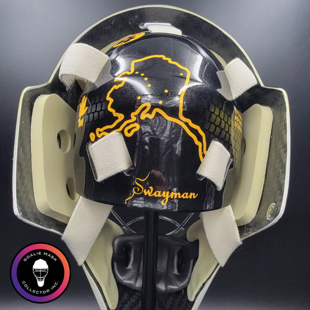 Jeremy Swayman Signed Goalie Mask 2025-26 Boston Tribute Signature Edition Autographed