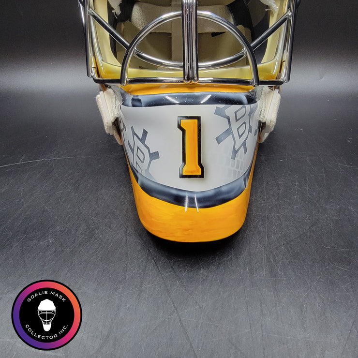 Jeremy Swayman Signed Goalie Mask 2025-26 Boston Tribute Signature Edition Autographed