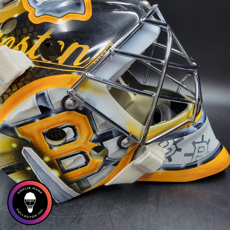 Jeremy Swayman Signed Goalie Mask 2025-26 Boston Tribute Signature Edition Autographed