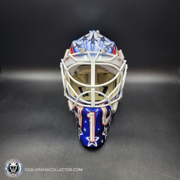 Jeremy Swayman Signed Goalie Mask 2025 4 Nations Team USA Signature Edition Autographed