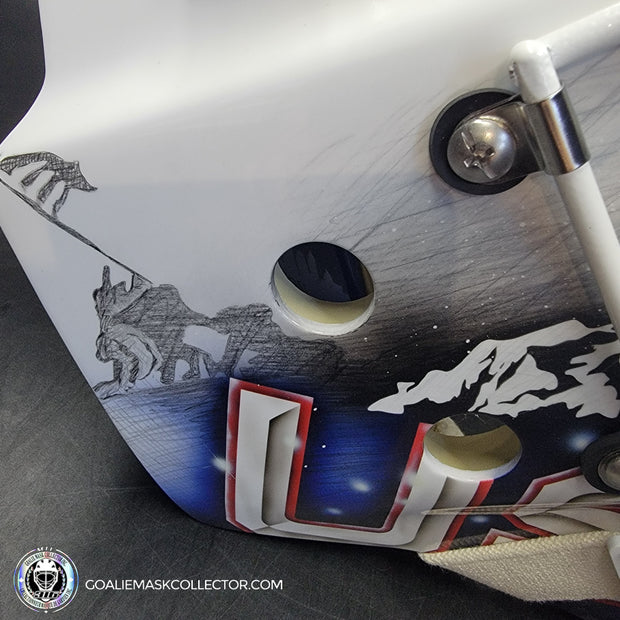 Jeremy Swayman Signed Goalie Mask 2025 4 Nations Team USA Signature Edition Autographed