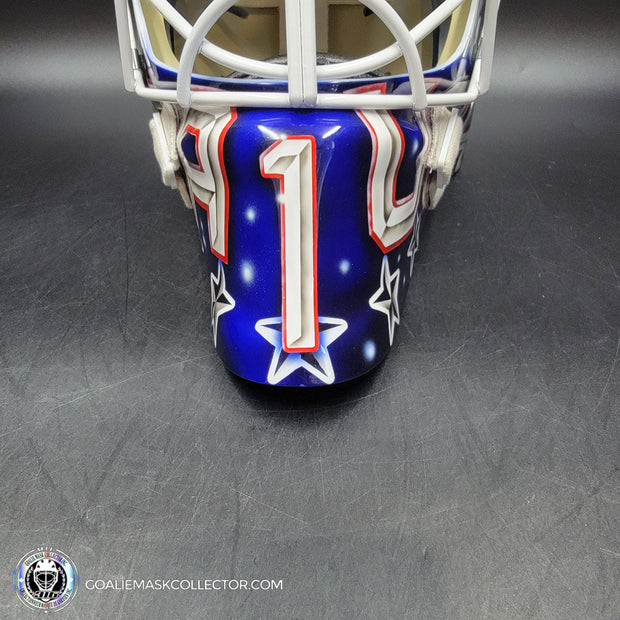 Jeremy Swayman Signed Goalie Mask 2025 4 Nations Team USA Signature Edition Autographed