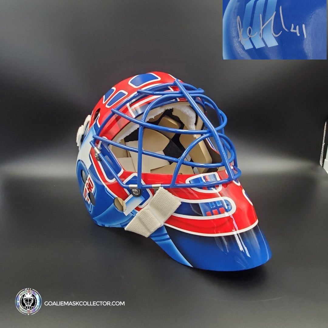 Jocelyn Thibault Signed Goalie Mask Montreal Signature Edition. Goalie Mask Collector.