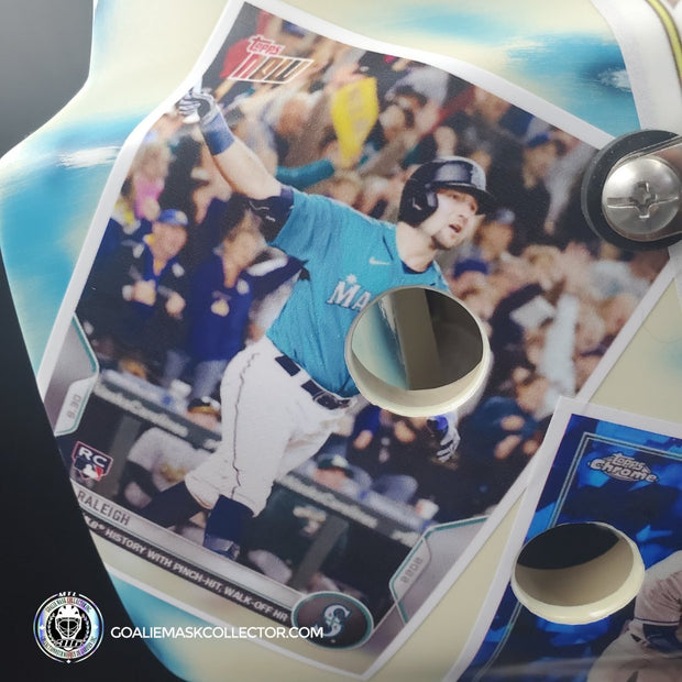 Joey Daccord Goalie Mask Unsigned Seattle 2024 Winter Classic Baseball Cards Tribute
