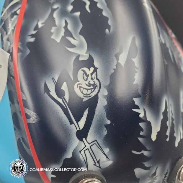 Joey Daccord Goalie Mask Unsigned Seattle 2024 Winter Classic Baseball Cards Tribute