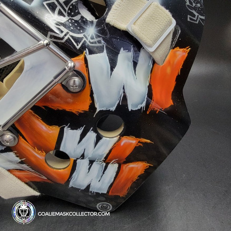 John Gibson Goalie Mask Unsigned 2017 Anaheim V1 Tribute
