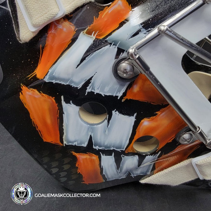 John Gibson Goalie Mask Unsigned 2017 Anaheim V1 Tribute
