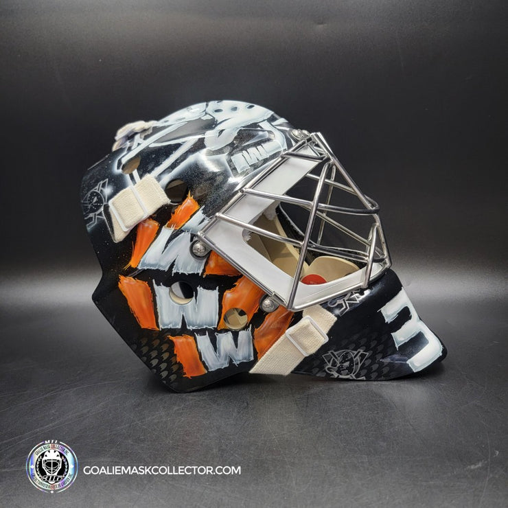 John Gibson Goalie Mask Unsigned 2017 Anaheim V1 Tribute